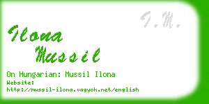 ilona mussil business card